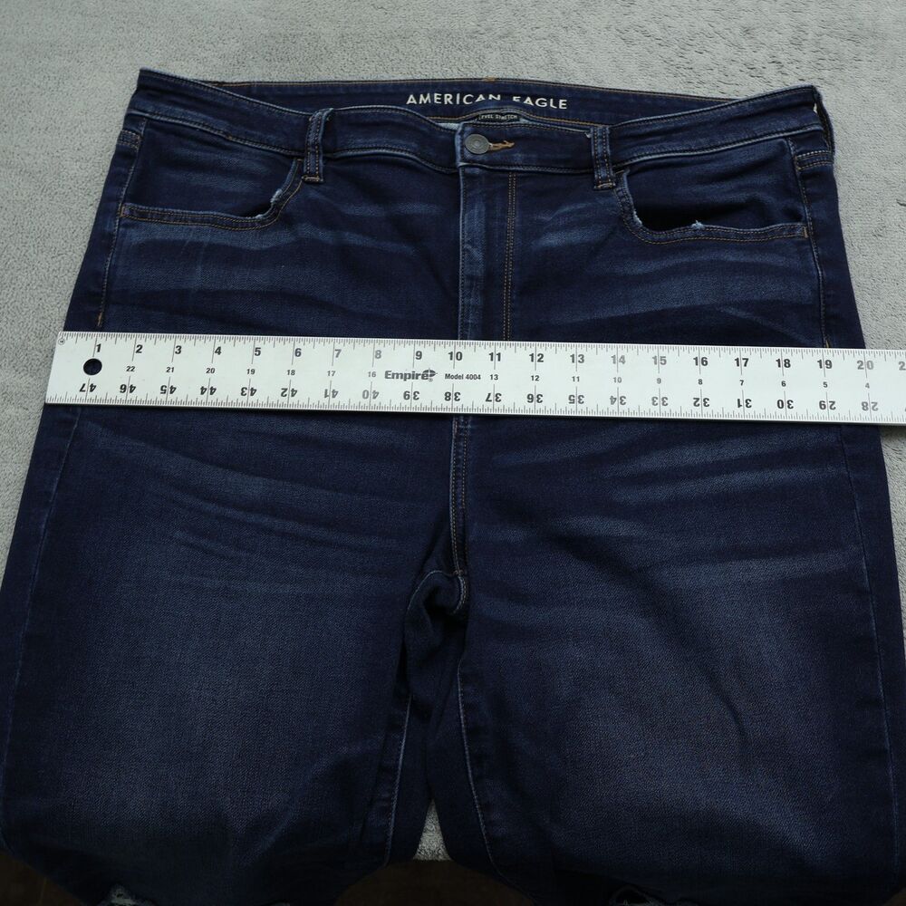 American Eagle Jegging Jeans Women's 18R Super High-Rise 28" Inseam Destroyed - Picture 9 of 16